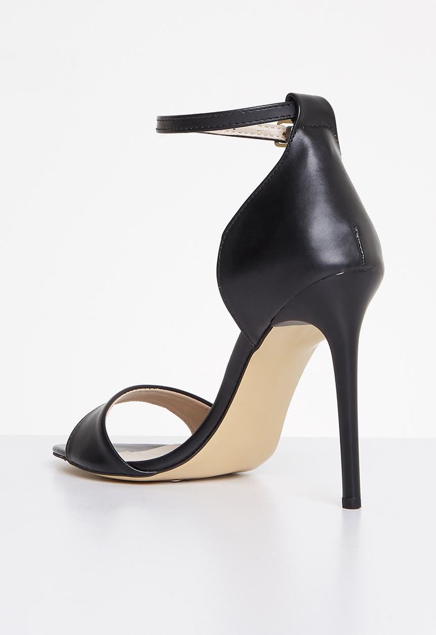 Trendyol - Ankle tie barely there heel - black