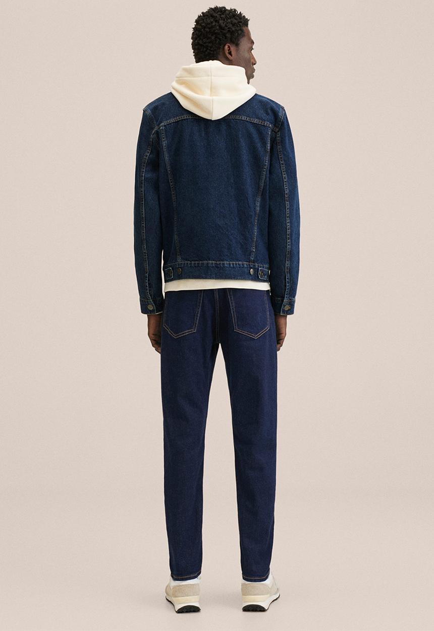 MANGO - Ryan Dark wash denim jacket - dark blue