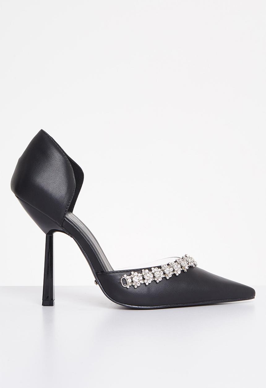 SISSY BOY - Rhinestone ready court - black