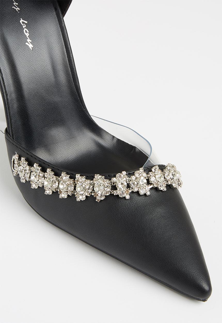 SISSY BOY - Rhinestone ready court - black