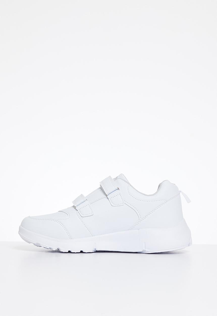 Rebel Republic - Velcro strap trainer- white