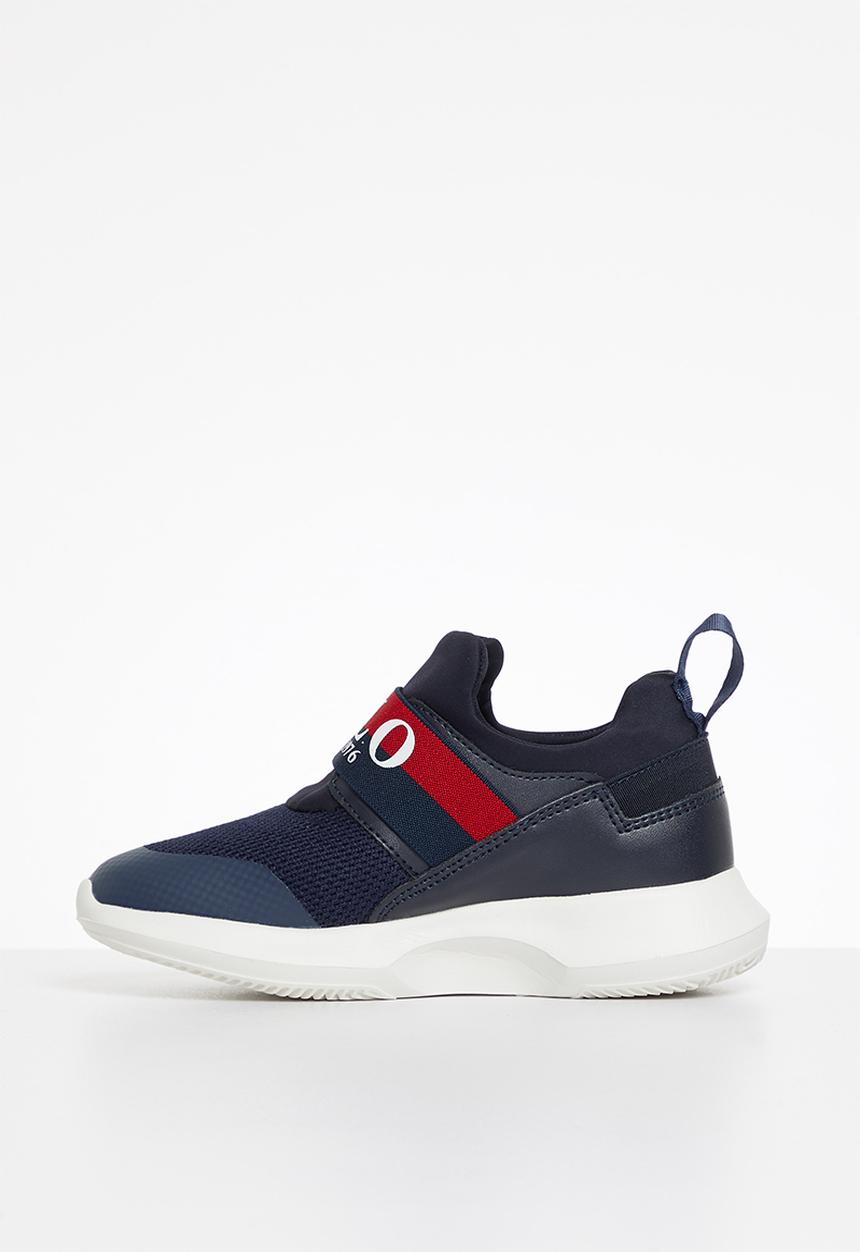 POLO - Kids elasticated knit slip on sneaker - nautical