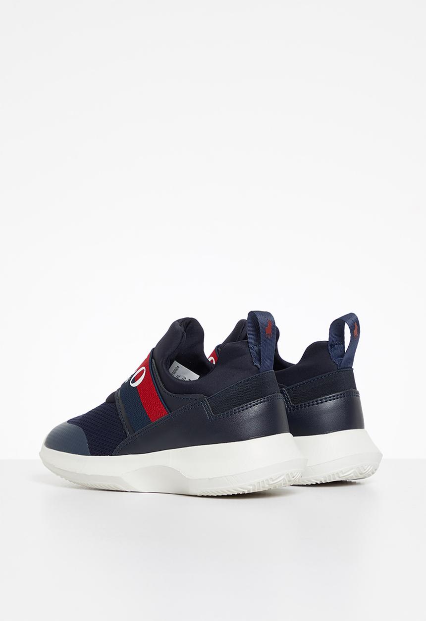 POLO - Kids elasticated knit slip on sneaker - nautical