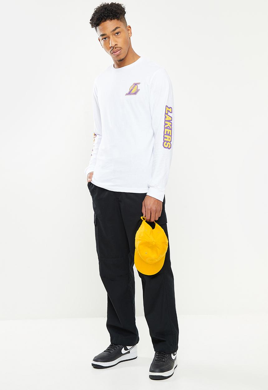 NBA - Lakers logo long sleeve printed t-shirt - white