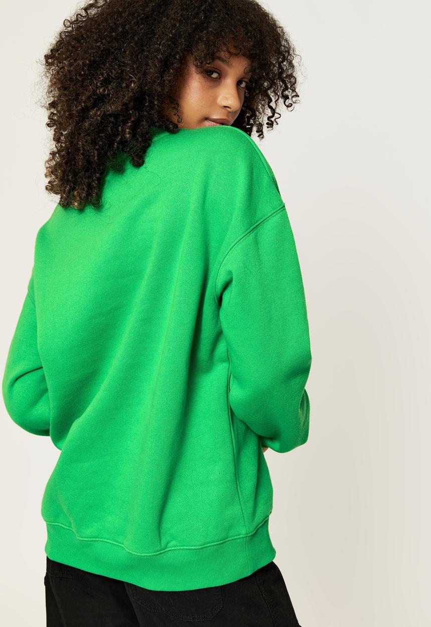 Supré  - Tonya oversized crew jumper - apple green/santa maria