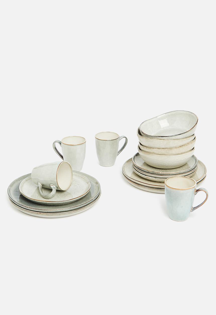 Sixth Floor - Romy side plate set of 4- slate