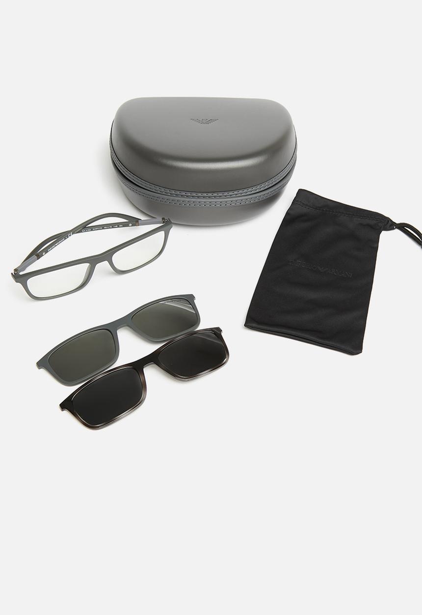 Emporio Armani - 0ea4160 54371w 55 mm - matte grey