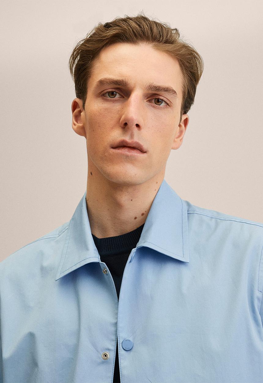 MANGO - Corinto Light cotton jacket - sky blue