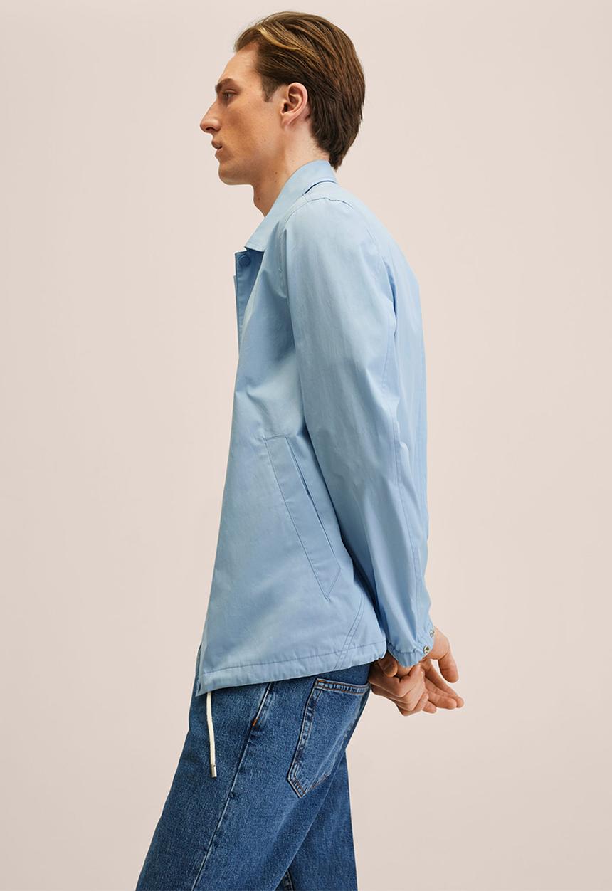 MANGO - Corinto Light cotton jacket - sky blue
