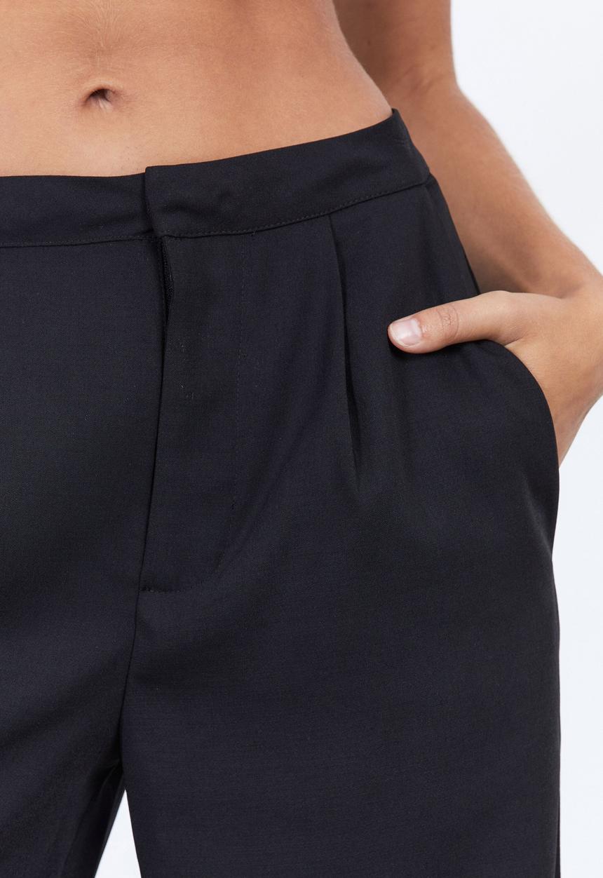 Factorie - Super wide leg pant - black