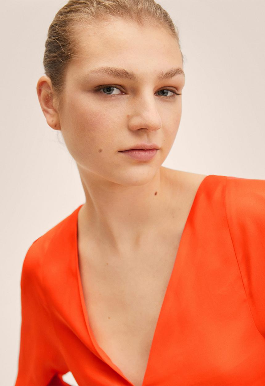 MANGO - Blouse tresor - orange