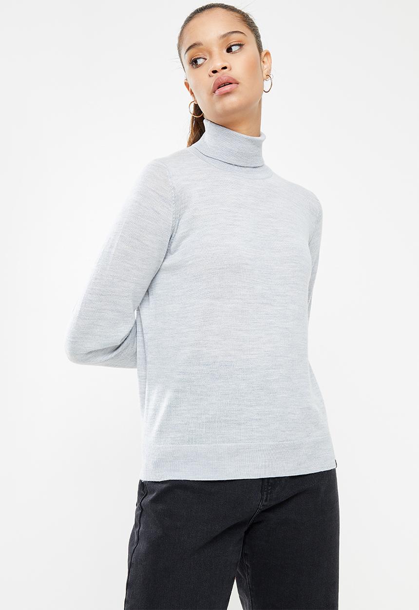 Superdry. - Studios merino roll neck - mid marl