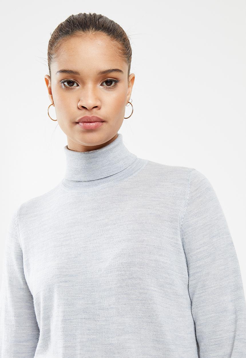 Superdry. - Studios merino roll neck - mid marl
