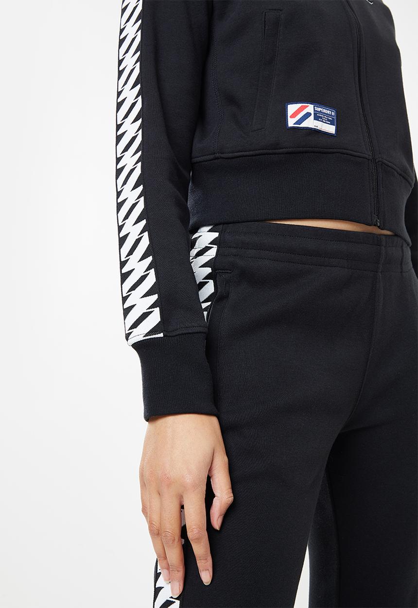 Superdry. - Sdry code tape track jacket - black