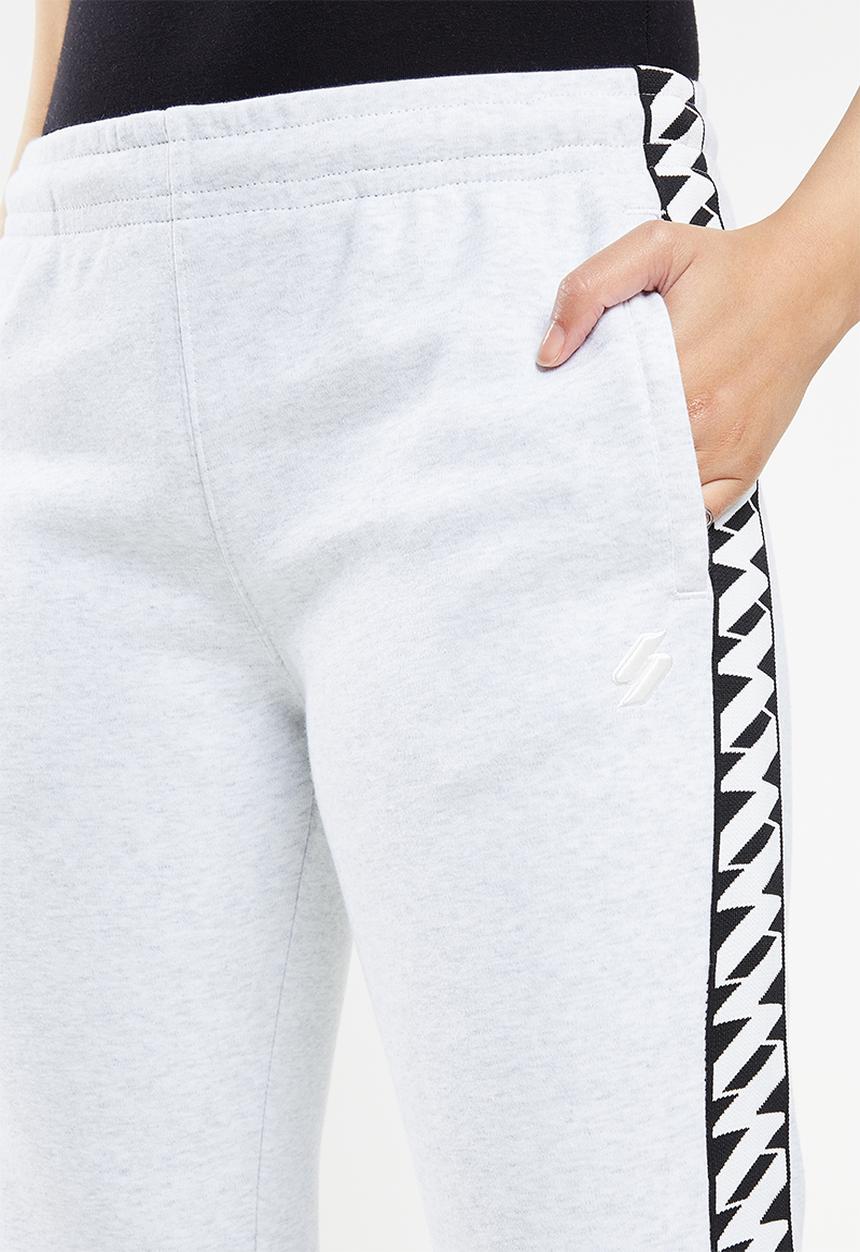 Superdry. - Superdry code tape trackpant - ice marl