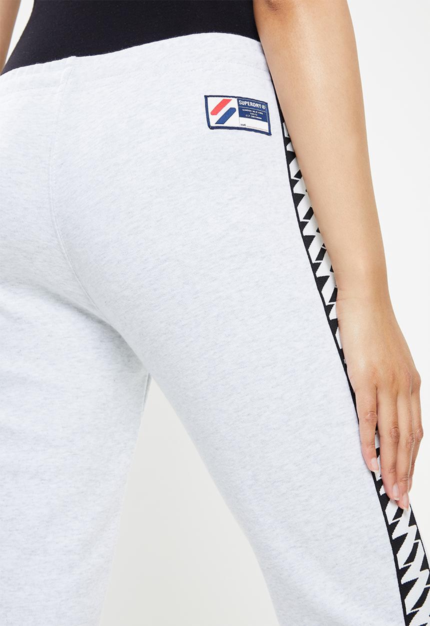 Superdry. - Superdry code tape trackpant - ice marl