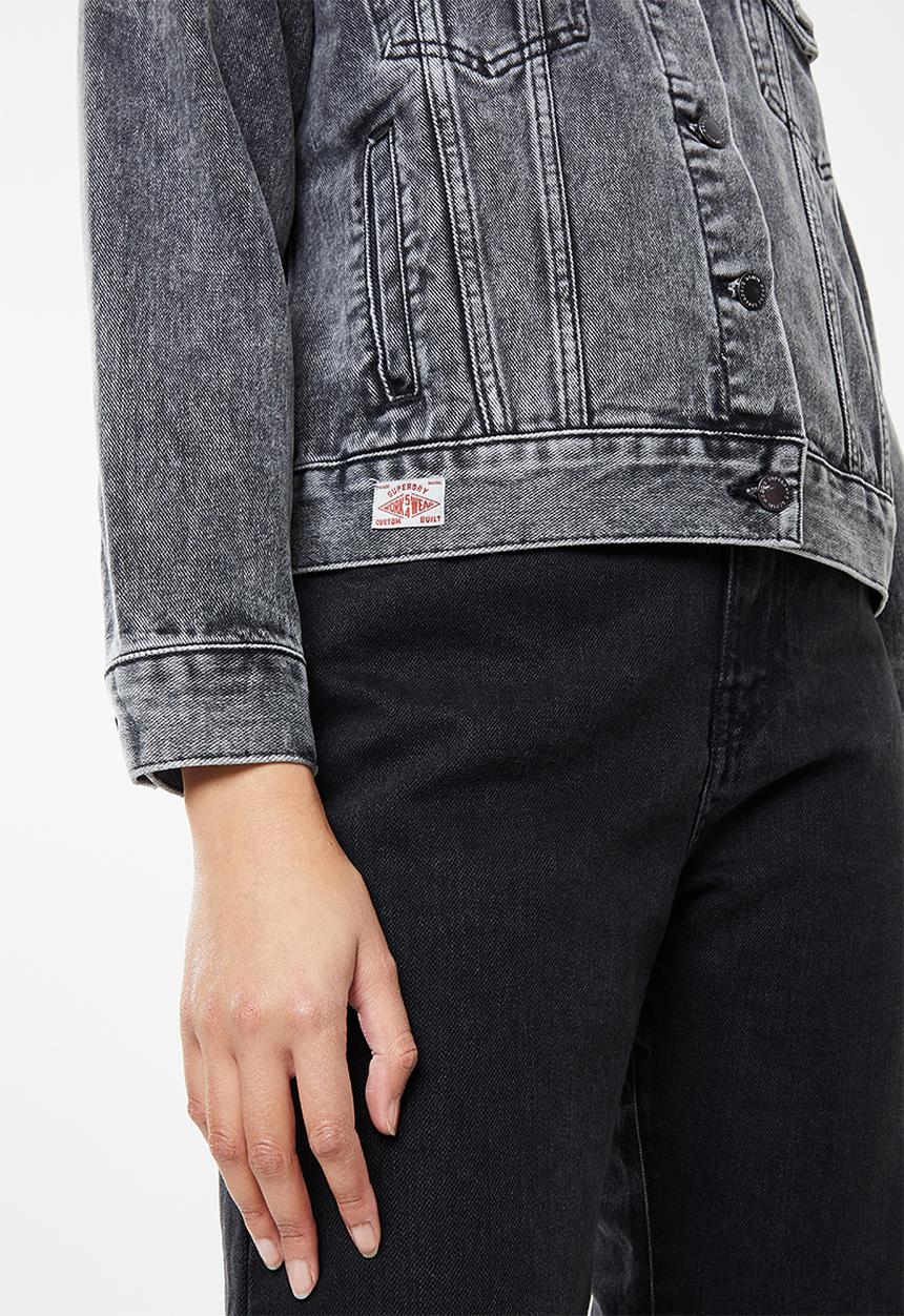 Superdry. - Boyfriend trucker jacket - joey black od