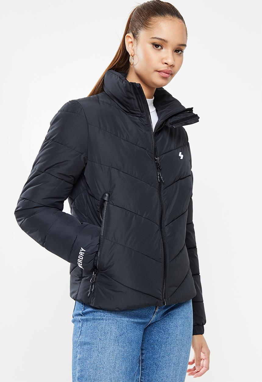 Superdry. - Non hooded sports puffer - black