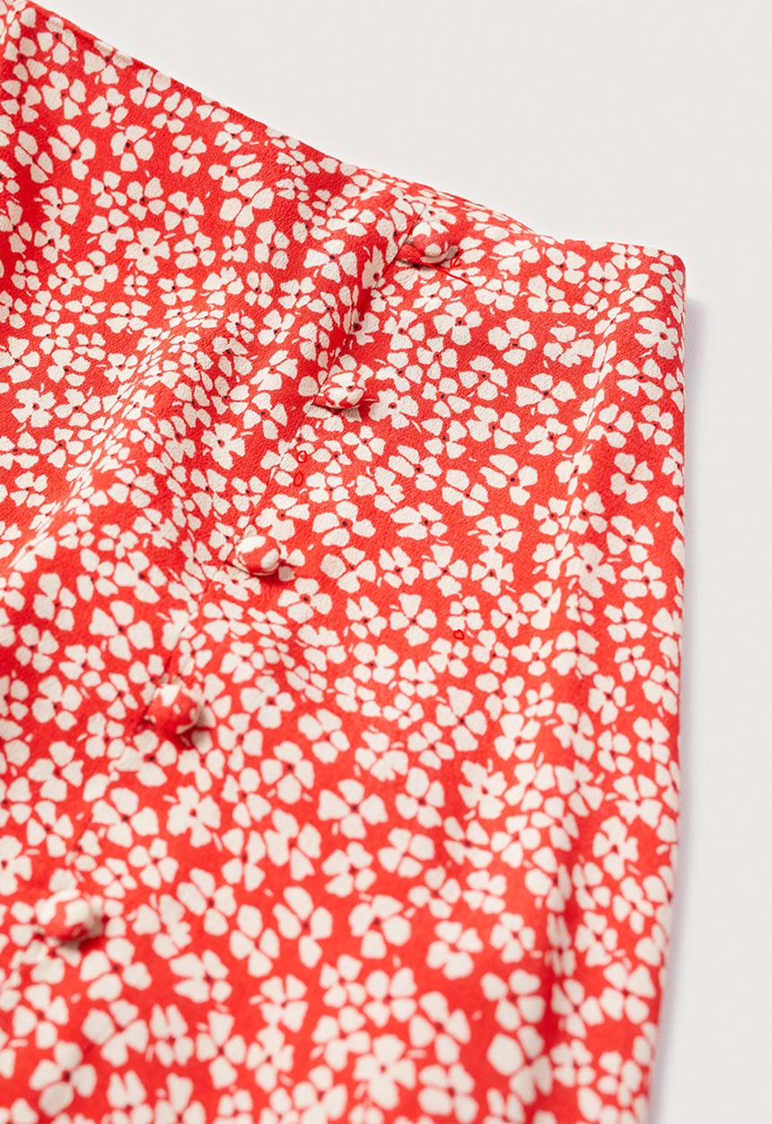 MANGO - Skirt bombay - red
