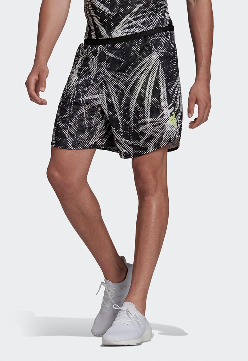 adidas Performance - Designed For Training HEAT.RDY Graphics HIIT Shorts - Black & white