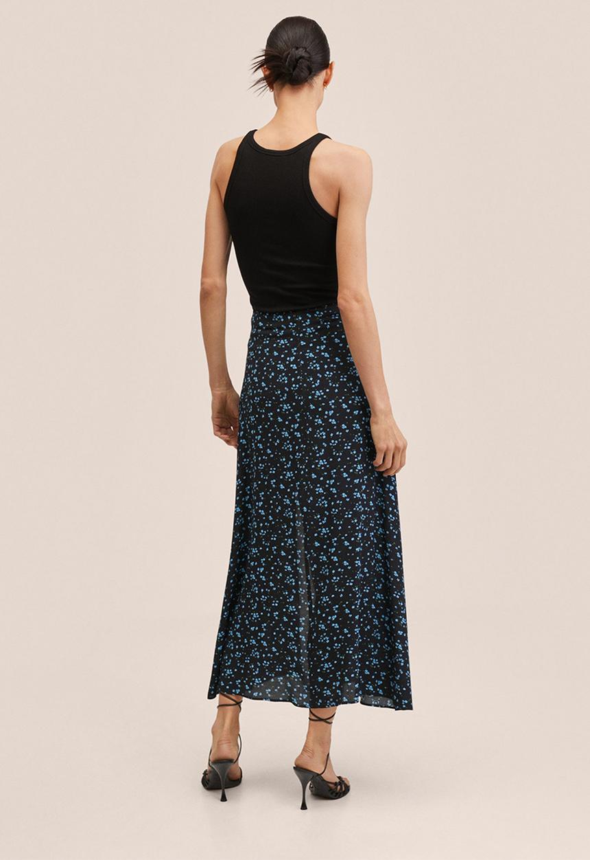 MANGO - Skirt bombay - black