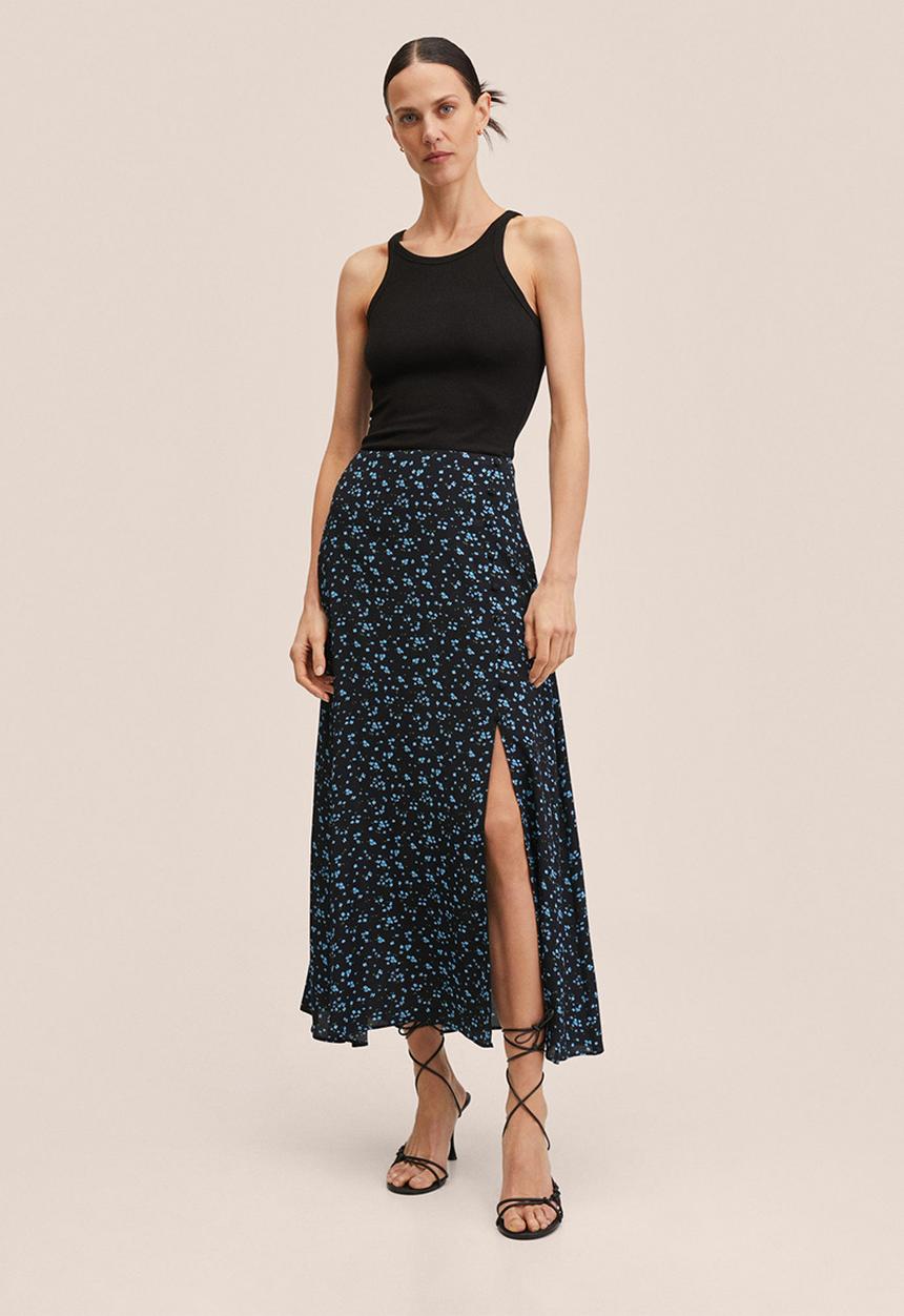 MANGO - Skirt bombay - black