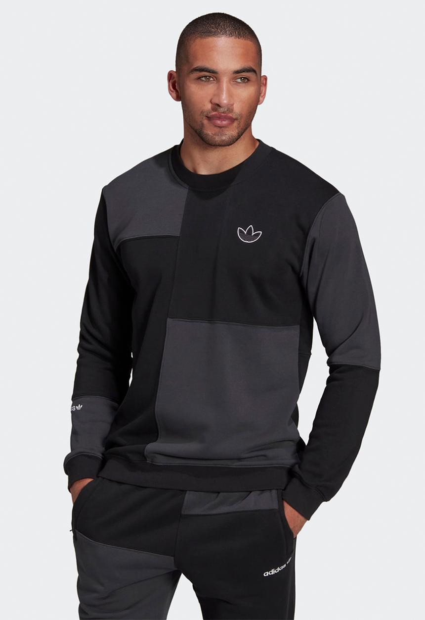 adidas Originals - SPRT Crewneck Sweatshirt- black & carbon