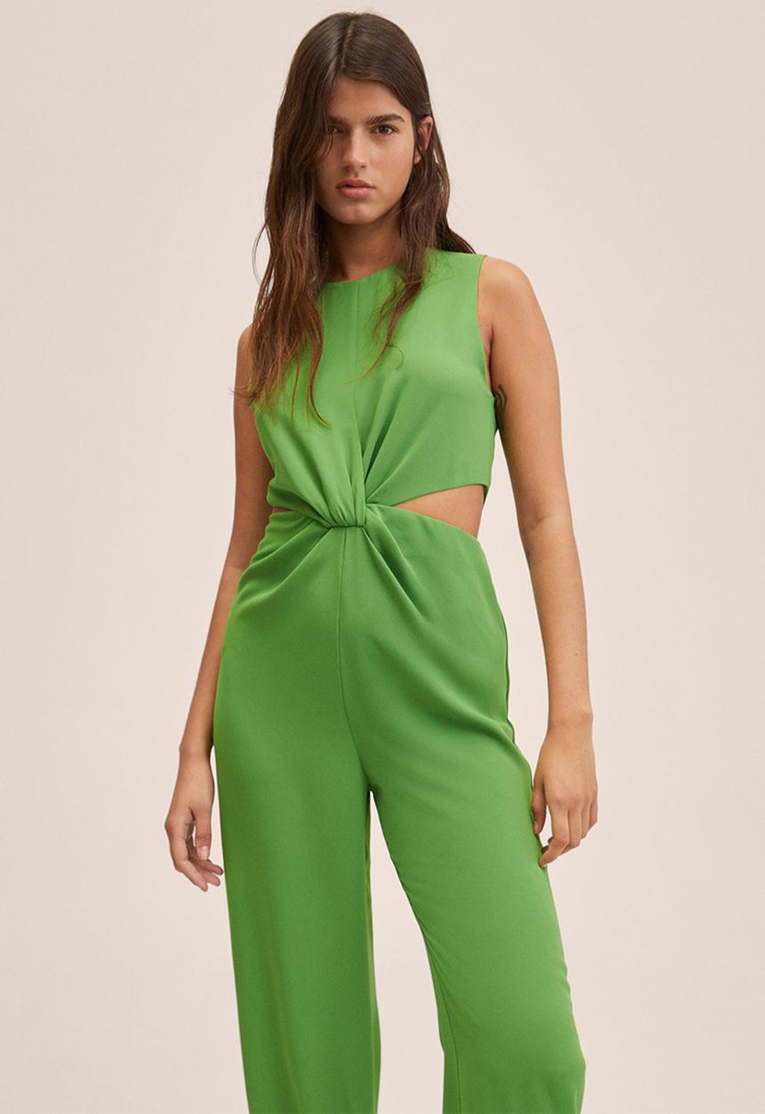 MANGO - One-piece suit almond - green