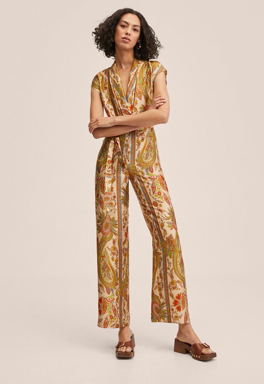 MANGO - One-piece suit greenny - light beige