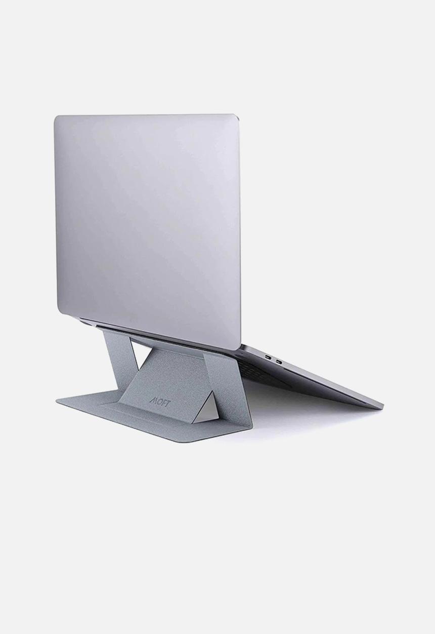Moft - Adhesive laptop stand (up to 15.6" laptops) - silver