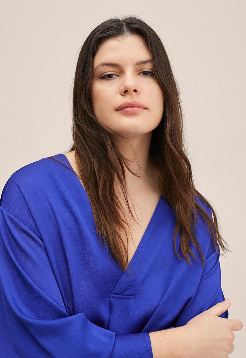 MANGO - Blouse olivia - medium blue