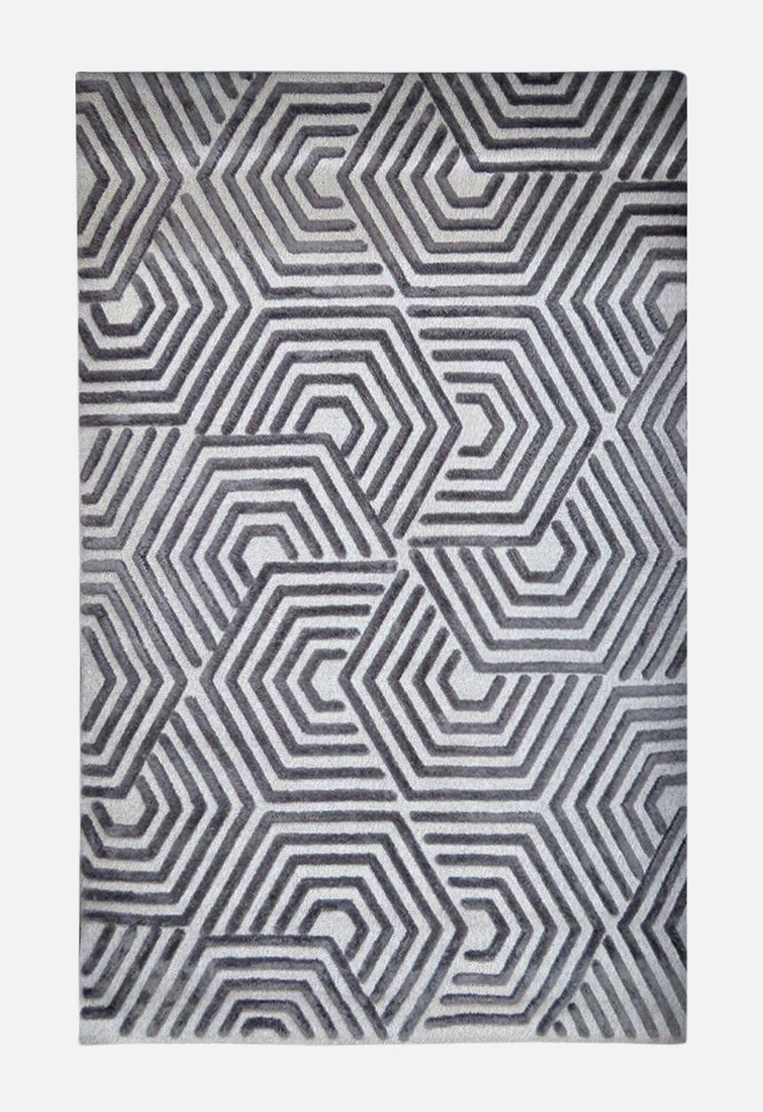 Fotakis - Masawi hexagon rug - grey