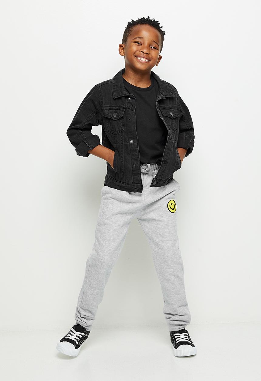 Superbalist Kids - Boys smiley jogger - grey 