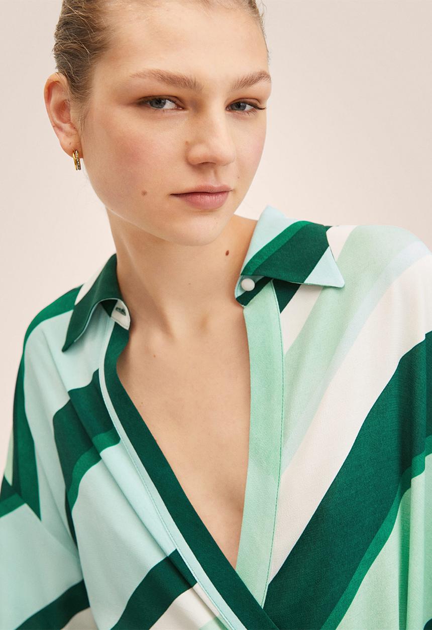 MANGO - Dress bio - green