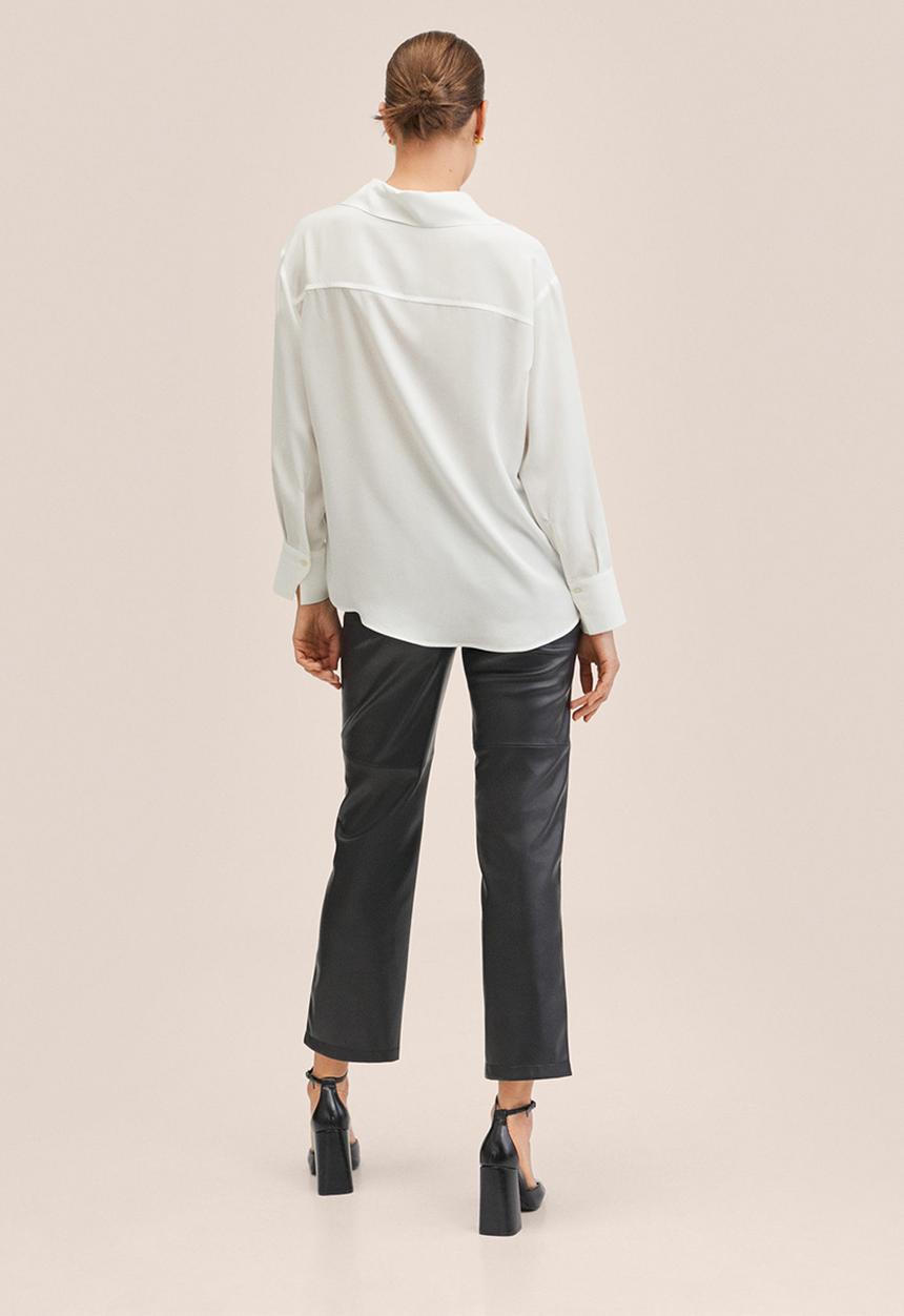MANGO - Shirt limone - white