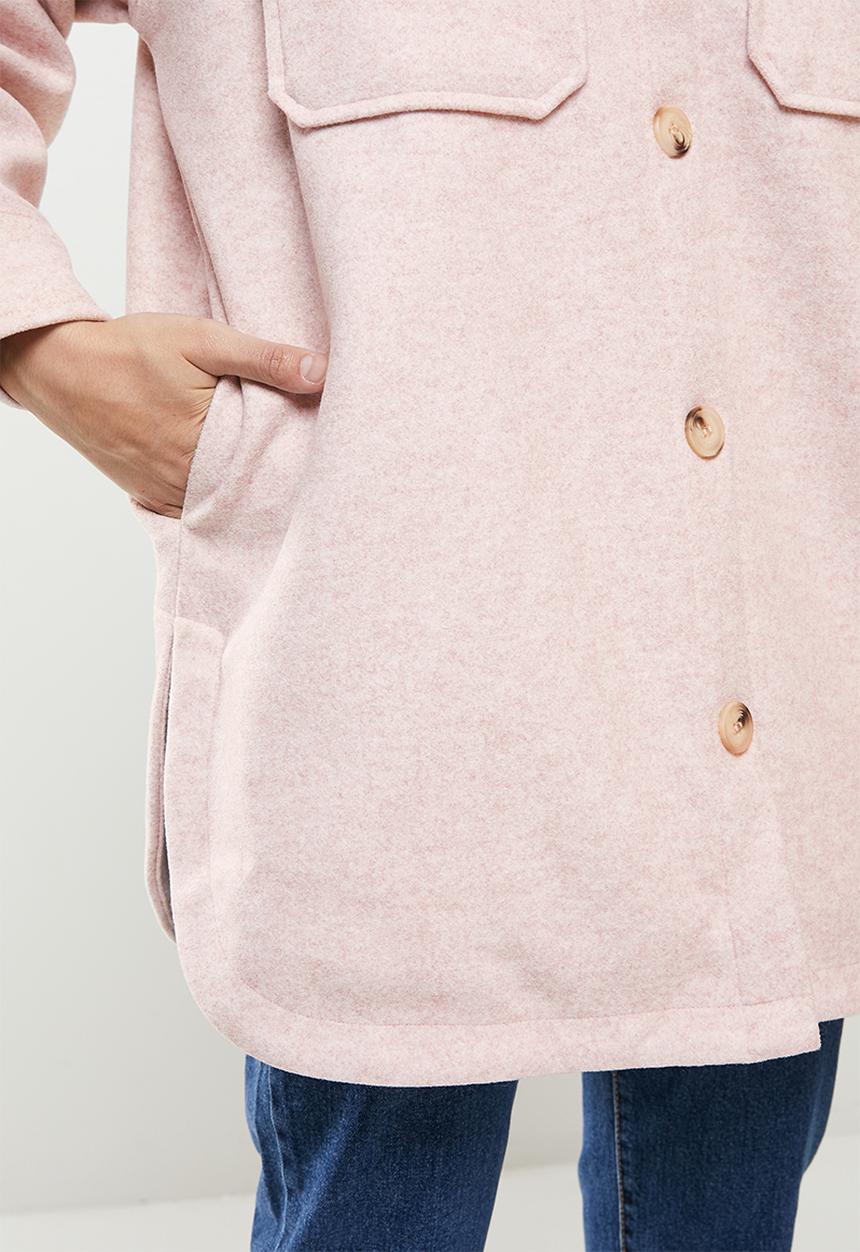 Koton - Buttoned long jacket - powder pink