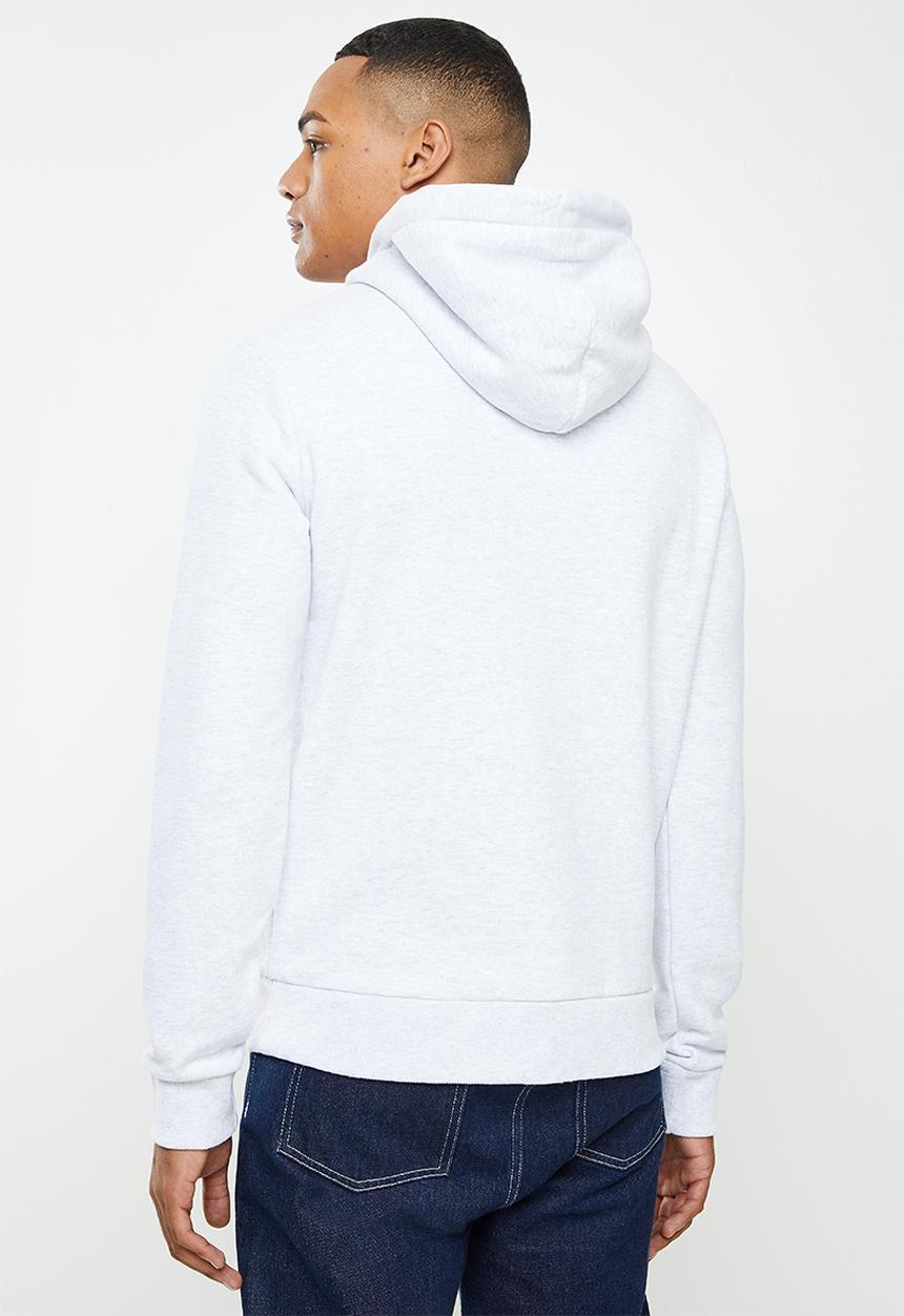 Superdry. - T&f hood - glacier grey marl