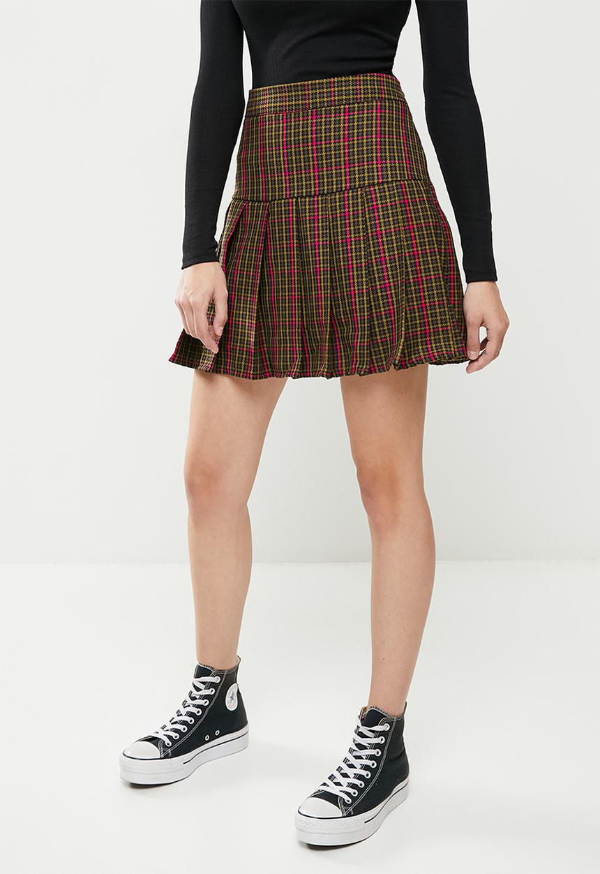 Koton - Styled by yours melis agazat x koton mini skirt - fuchsia plaid