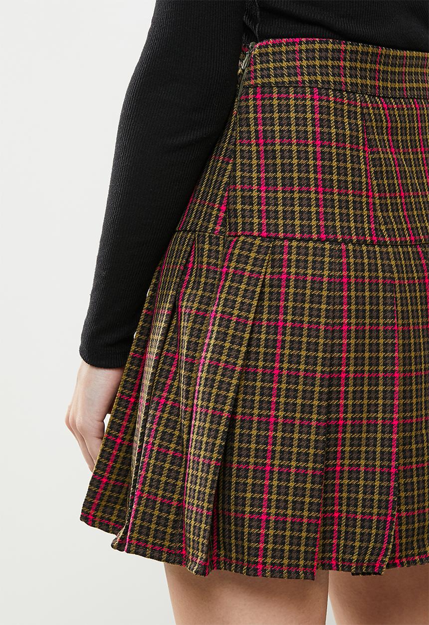 Koton - Styled by yours melis agazat x koton mini skirt - fuchsia plaid