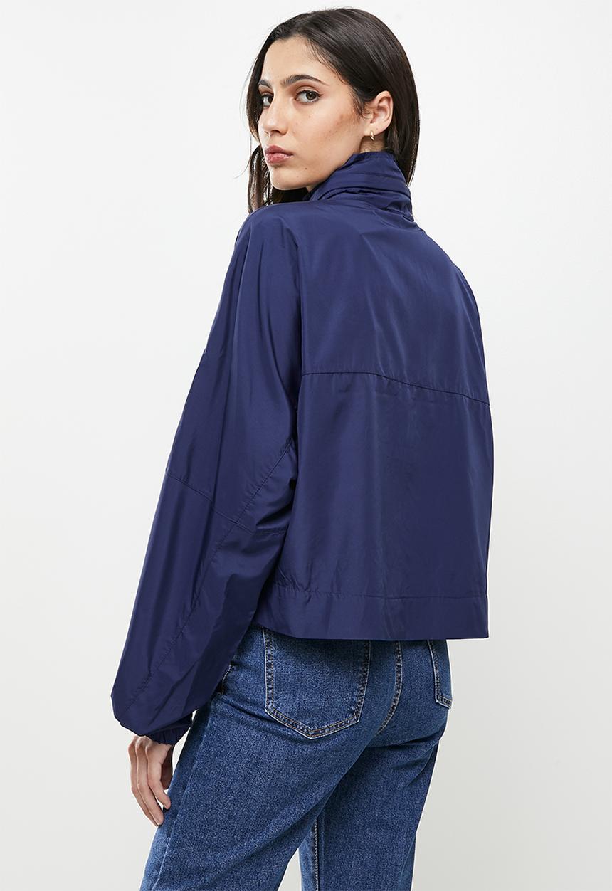 Koton - Hooded pocket detailed zipper detailed coat - navy