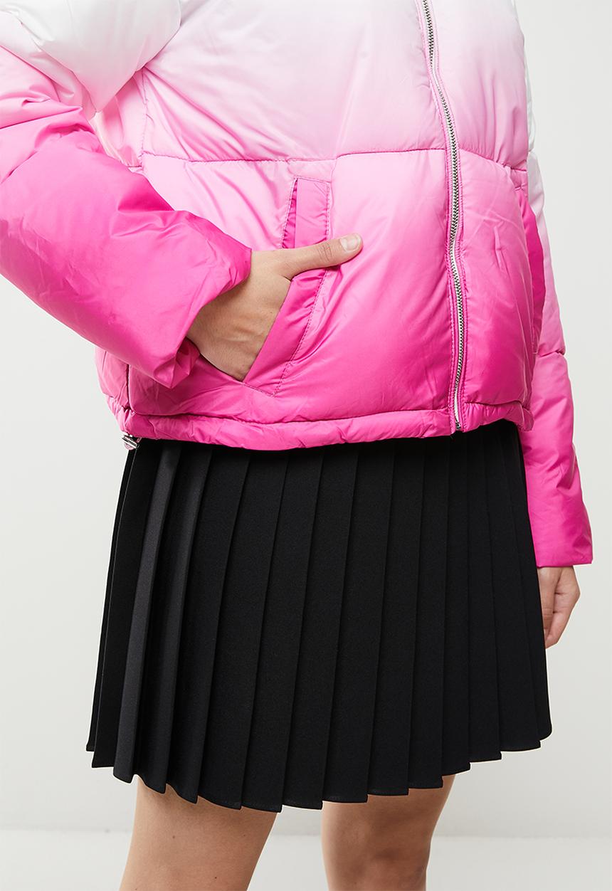 Koton - Puffer coat - white & pink
