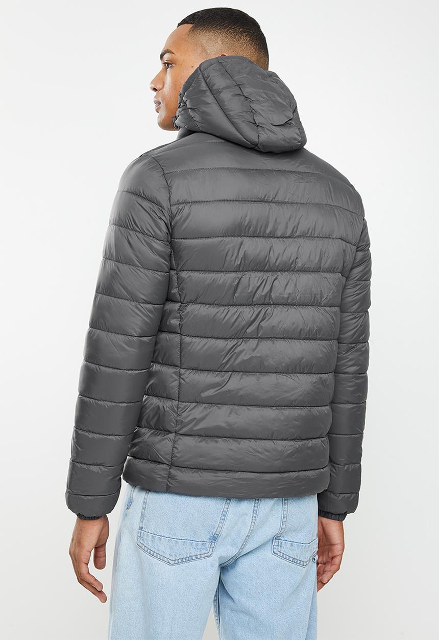 Superdry. - Classic fuji puffer jacket - charcoal
