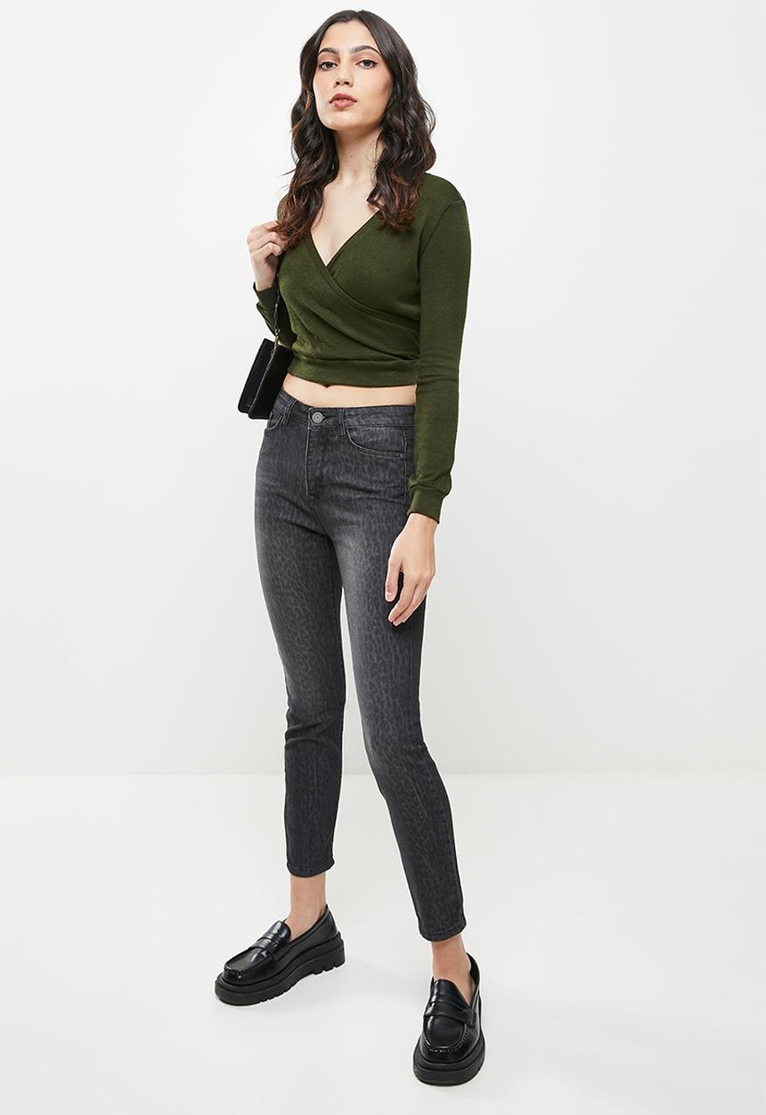 Koton - V neck long sleeve jumper - green