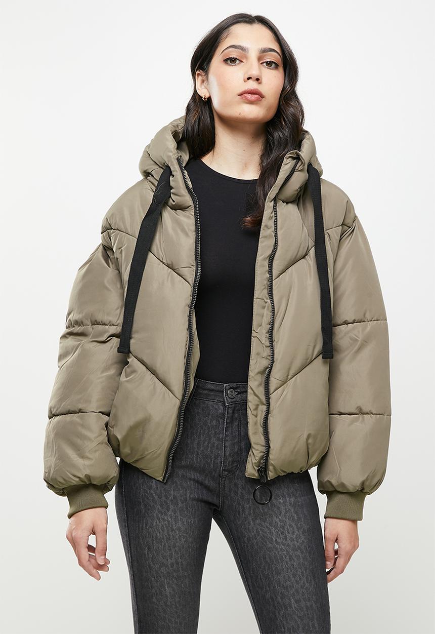 Koton - Hoodie anorak puffer coat - mink