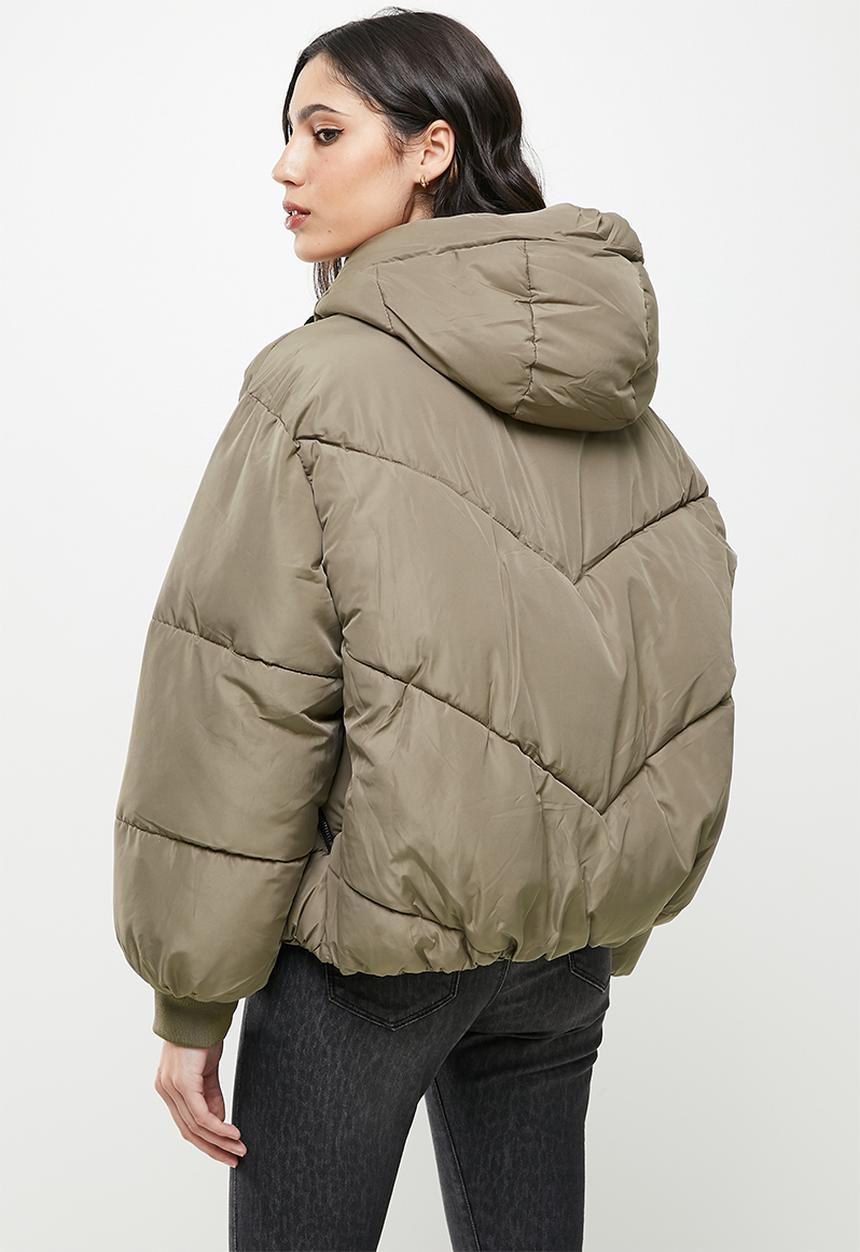 Koton - Hoodie anorak puffer coat - mink