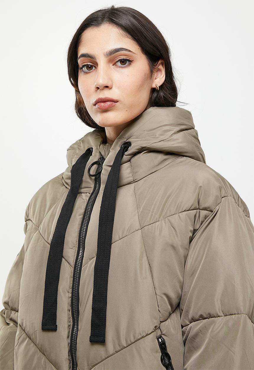 Koton - Hoodie anorak puffer coat - mink