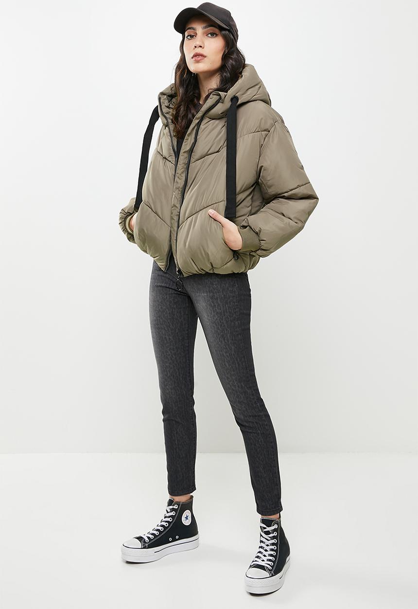 Koton - Hoodie anorak puffer coat - mink