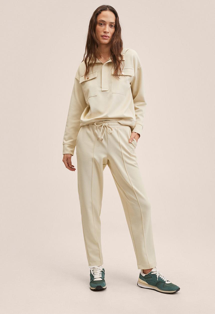 MANGO - Sweatshirt florida2 - light beige