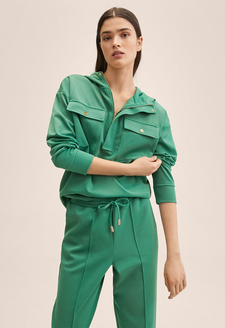 MANGO - Sweatshirt florida2 - green