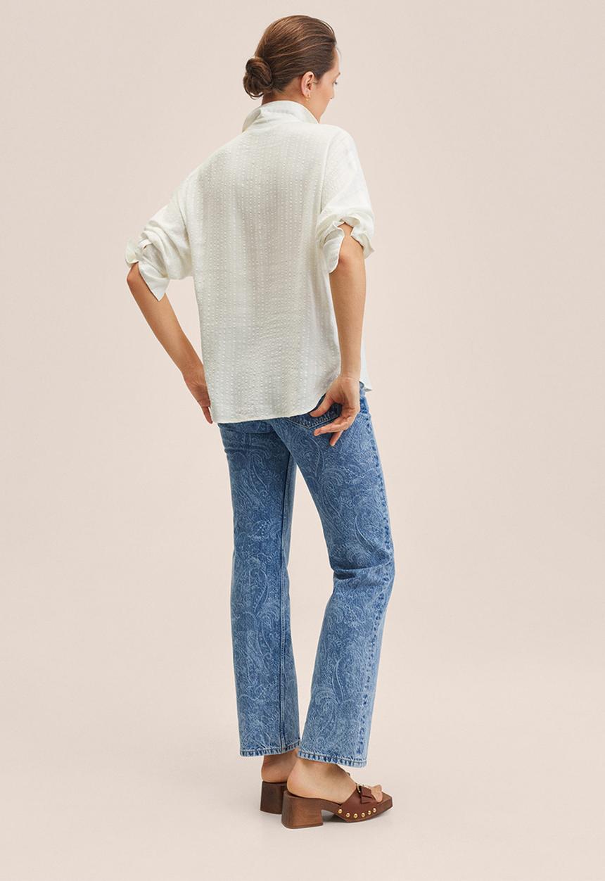 MANGO - Shirt mayo - off white 